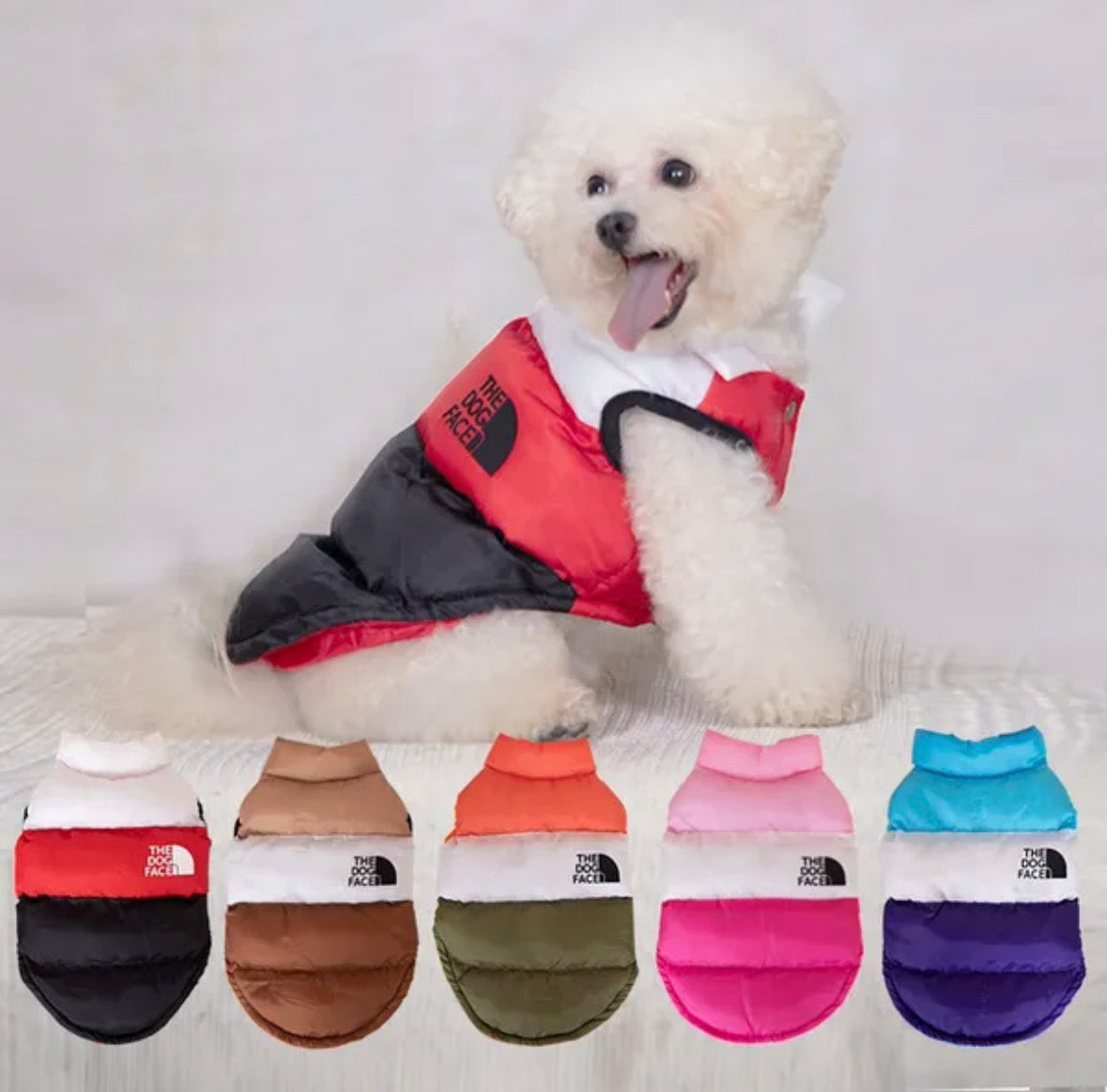 “The Dog Face” The North Face Dog Puffer